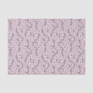 Lavender Floral Tissue Paper – Elegant Gift Wrap 薄葉紙