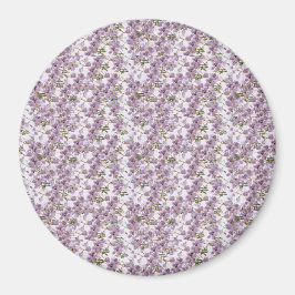 Lavender Floral Watercolor Magnet マグネット