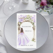 Lavender florals arch dress Sweet 16