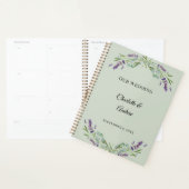 Lavender florals eucalyptus sage green wedding プランナー手帳 (ディスプレー)