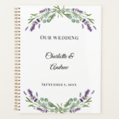 Lavender florals eucalyptus wedding プランナー手帳 (正面)