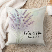 Lavender Flower Bouquet Anniversary クッション (ブランケット)