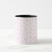 Lavender Flower Pattern Mug マグカップ (中央)