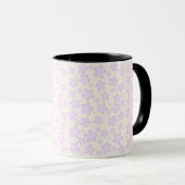 Lavender Flower Pattern Mug マグカップ (正面右)