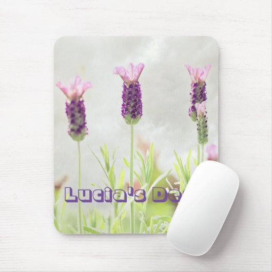 Lavender Flowers マウスパッド (マウス)