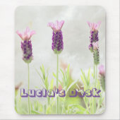 Lavender Flowers マウスパッド (正面)