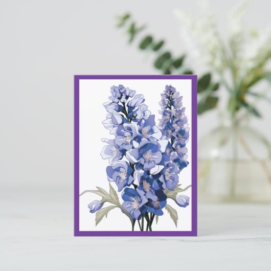 LAVENDER FLOWERS #1 ポストカード (スタンド正面)