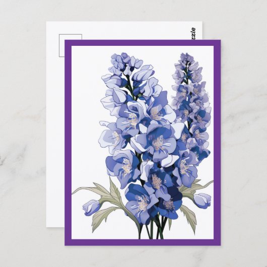 LAVENDER FLOWERS #1 ポストカード (正面/裏面)