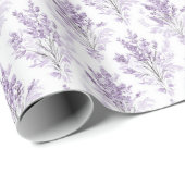 Lavender Flowers Birthday ラッピングペーパー (ロールコーナー)