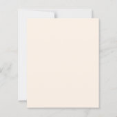 Lavender flowers champage cream wedding invitation (裏面)