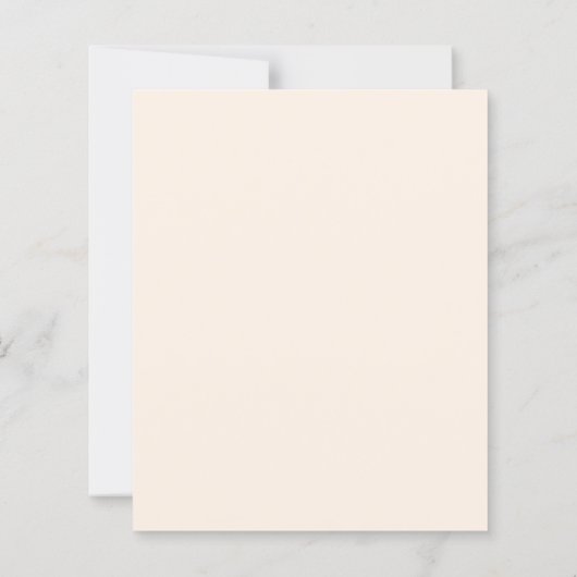 Lavender flowers champage cream wedding invitation (裏面)