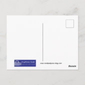 LAVENDER FLOWERS WITH BUTTERFLY ポストカード (裏面)