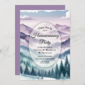 Lavender Frost in the Alpine Mist Housewarming 招待状 (正面/裏面)