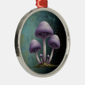 Lavender Fungus - Vintage Botanical Art Magnet メタルオーナメント (右)