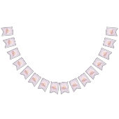 Lavender Gingham 1st Birthday Bunting Flags バンティングフラッグ (全)