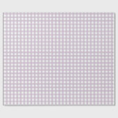 Lavender Gingham Wrapping Paper ラッピングペーパー (フラット)