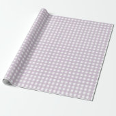 Lavender Gingham Wrapping Paper ラッピングペーパー (アンロールド)
