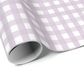 Lavender Gingham Wrapping Paper ラッピングペーパー (ロールコーナー)