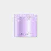 Lavender Glitter Drips Shimmer ポストイット (正面)