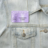 Lavender Glitter Drips Shimmer 名札 (インサイチュ)