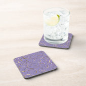 Lavender Gold Swirl Coaster Set コースター (右側)