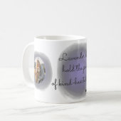 Lavender Golden Retriever Custom Mug with Name コーヒーマグカップ (正面左)
