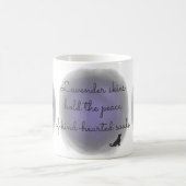 Lavender Golden Retriever Custom Mug with Name コーヒーマグカップ (中央)