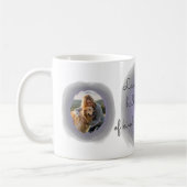 Lavender Golden Retriever Custom Mug with Name コーヒーマグカップ (左)