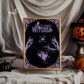 Lavender Gothic Witchy Halloween Flat Invitation 招待状