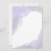 Lavender Green Dream Butterfly Eucalyptus Wedding 招待状 (裏面)