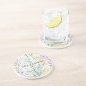 Lavender Green Yellow Trees コースター (側面)