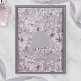 Lavender Grey Floral  薄葉紙