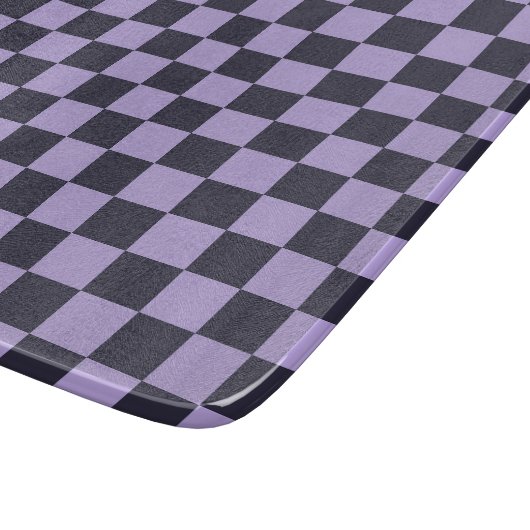 Lavender haze checkerboard pattern カッティングボード (角)