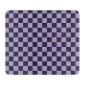 Lavender haze checkerboard pattern カッティングボード (正面)
