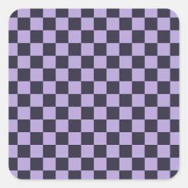 Lavender haze checkerboard pattern スクエアシール