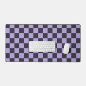 Lavender haze checkerboard pattern デスクマット (キーボード&マウス)