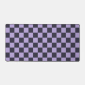 Lavender haze checkerboard pattern デスクマット (正面)