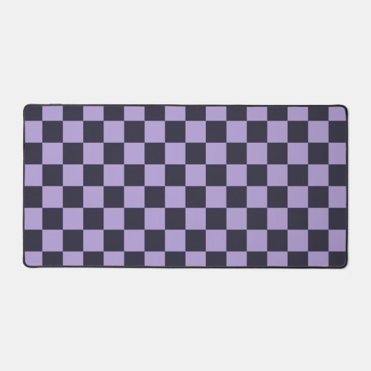 Lavender haze checkerboard pattern デスクマット (正面)