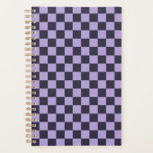 Lavender haze checkerboard pattern プランナー手帳 (正面)