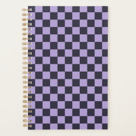 Lavender haze checkerboard pattern プランナー手帳