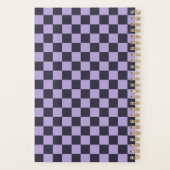 Lavender haze checkerboard pattern プランナー手帳 (裏面)
