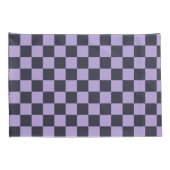 Lavender haze checkerboard pattern 枕カバー (裏面-右)