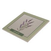 Lavender Herb Kitchen Purple Faux Relief タイル (側面)