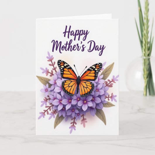 Lavender Hue Mothers Day Card カード (正面)