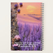 Lavender Journal Notebook Lamentations 3:23 ノートブック (裏面)