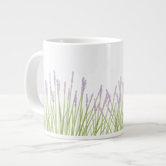 Lavender Jumbo Mug ジャンボコーヒーマグカップ (正面左)