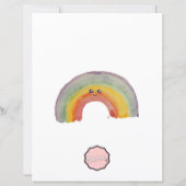 Lavender Kawaii Rainbow Stationery Paper (裏面)