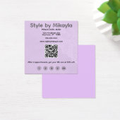 Lavender Lace Beautician Customer Rewards Card (デスク)