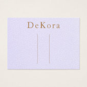 Lavender Leather Hair Clip Display Holder (正面)