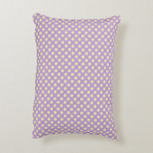 Lavender Lemon Polkadots アクセントクッション (裏面(縦))